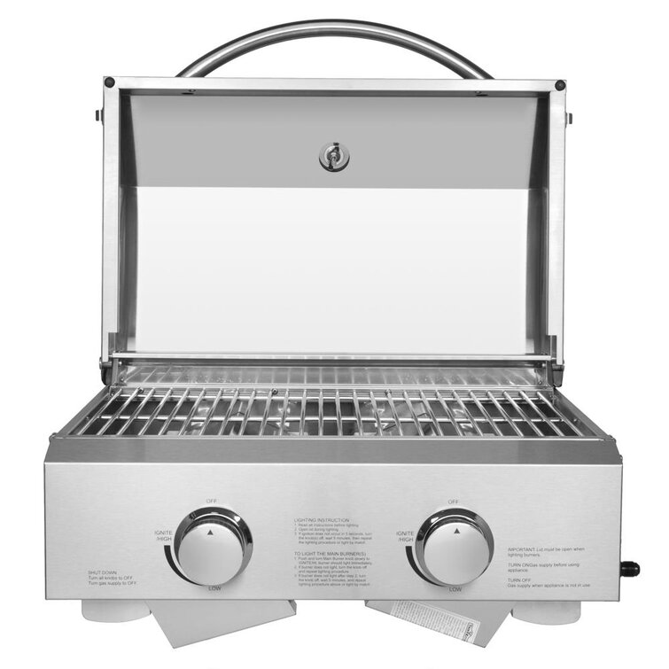 2 burner portable outlet gas grill